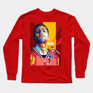 Rodri Pop art Fan illustration Long Sleeve T-Shirt